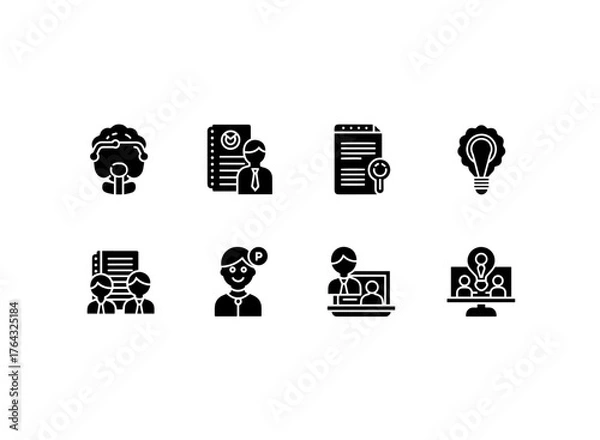 Fototapeta Collection of business and technology icons