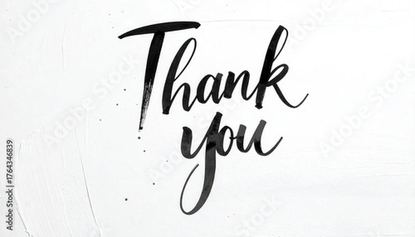 Fototapeta Elegant Thank You Message - Expressing Gratitude with Style.