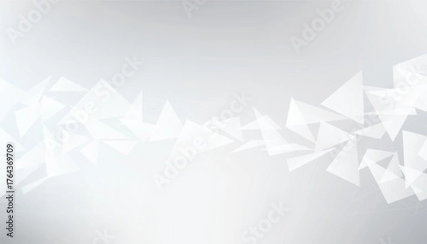 Fototapeta Abstract gray geometric shape design elements on white background. Vector illustration