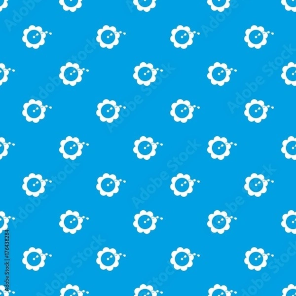 Obraz Watering flower pattern seamless blue