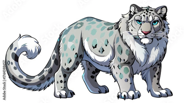 Fototapeta wolf and cat