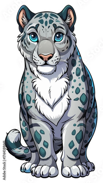 Fototapeta cartoon tiger cub