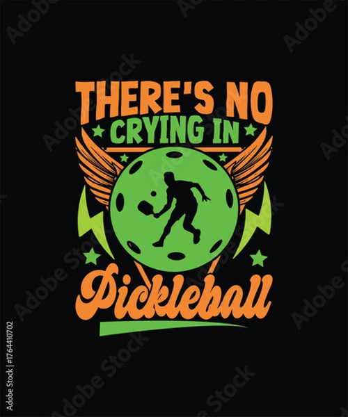 Fototapeta pickleball t-shirt design, women, champion, team, retro, racket, game,