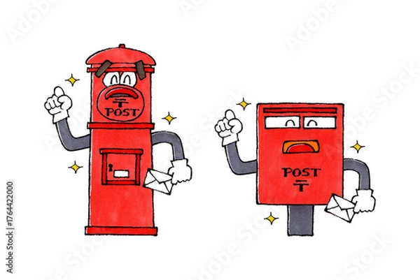 Obraz 郵便ポストのキャラクター