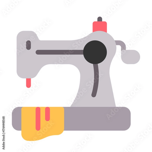 Obraz dressmaker icon with flat style