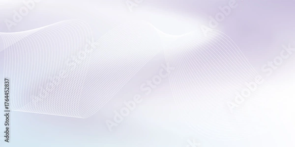 Fototapeta Blue Flow Purple Gray Wavy Gradient Background. Blurry Pastel Mint Weather Water Green Design Pic. Modern design