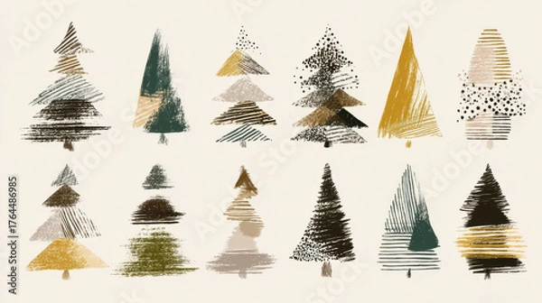 Fototapeta Macro shot of snow-dusted fir branch, bright red glossy baubles, heavy snowfall, warm golden bokeh background, cool blue-teal color grading, cinematic winter photography