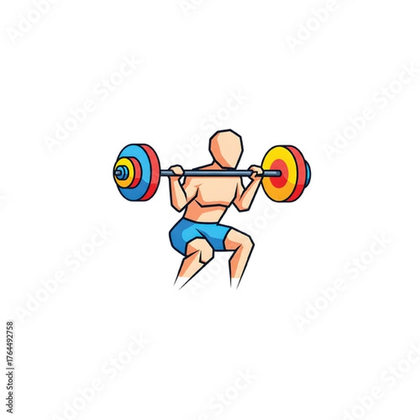 Fototapeta Weightlifting Strength