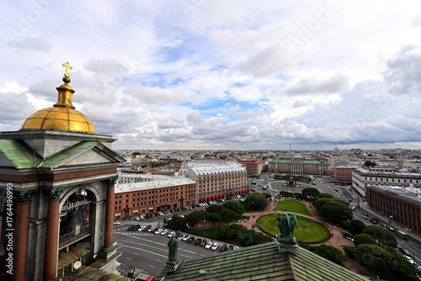 Obraz View of St. Petersburg from the colonnade of St. Isaac's Cathedral