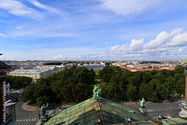 Obraz View of St. Petersburg from the colonnade of St. Isaac's Cathedral