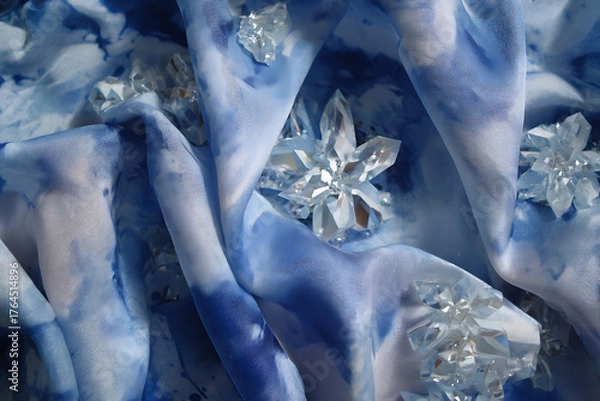 Fototapeta Sunset Ombre: Vibrant Gradient Dyed Silk for Dynamic Visual Shows on Wide-Screen Displays