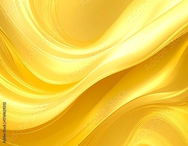 Fototapeta Abstract gold waves