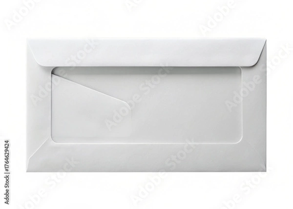 Fototapeta Window envelope isolated on white background