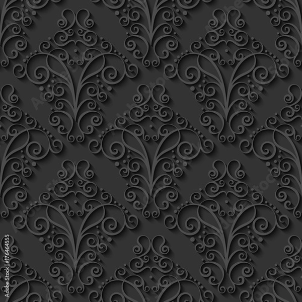 Fototapeta Abstract decorative 3d seamless pattern. Vector Illustration