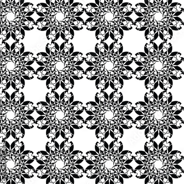 Fototapeta seamless black and white background