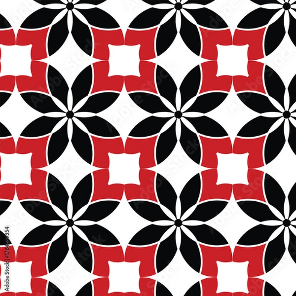 Fototapeta seamless pattern with flowers