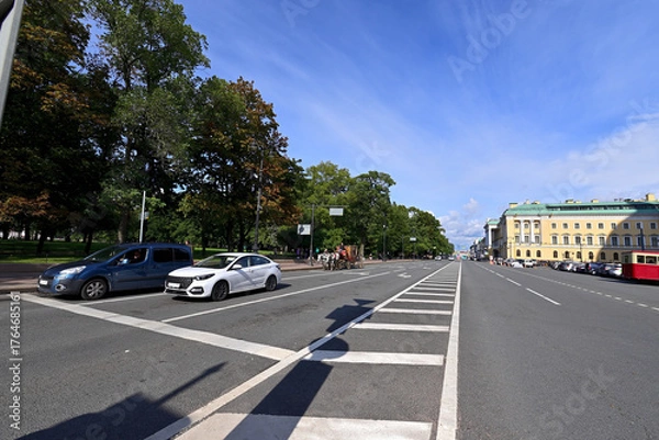 Obraz View of the center of St. Petersburg from St. Isaac's Cathedral.