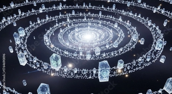 Fototapeta Galactic Memory Archive