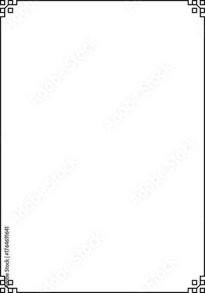Fototapeta A4 Page Border Frame