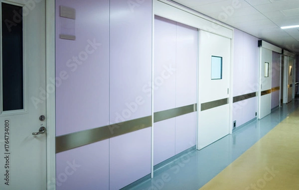 Obraz The automatic door of hospital operating room