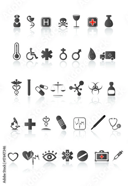 Obraz medical icon set