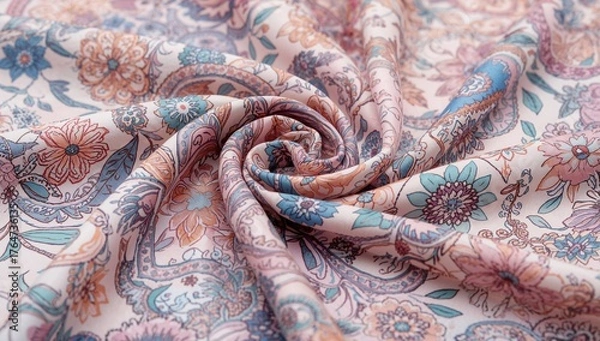 Obraz Fabric design for silk screen scarves