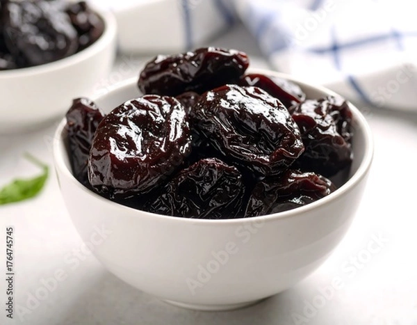 Obraz Dried plums in a white bowl (1)