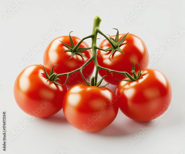 Fototapeta Tomatoes on white background