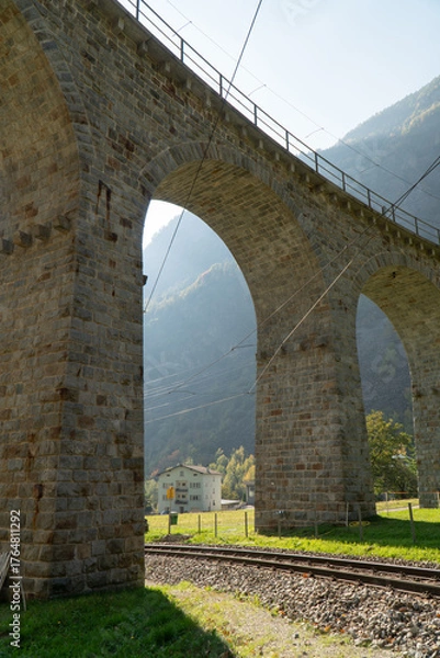 Obraz Kehrviadukt bei Brusio