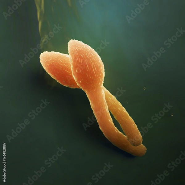 Obraz Clostridium Tetani Bacterium Microscopic 3D Render