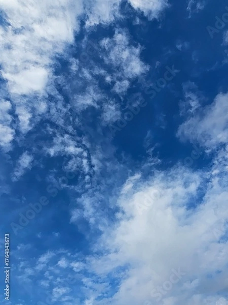 Obraz Blue sky with clouds.