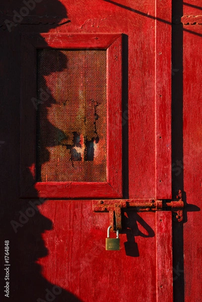 Fototapeta closed with a lock