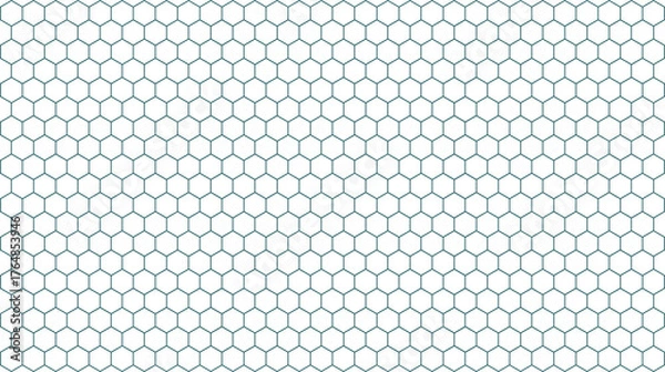 Obraz Seamless honeycomb pattern vector illustration of hexagonal grid abstract geometric background for wallpaper and design