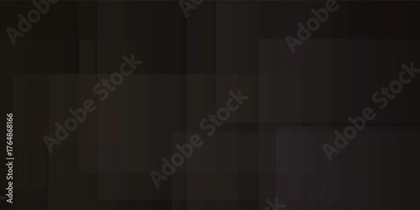 Fototapeta Abstract Geometric Composition of Dark Rectangular Shapes and Shadows.