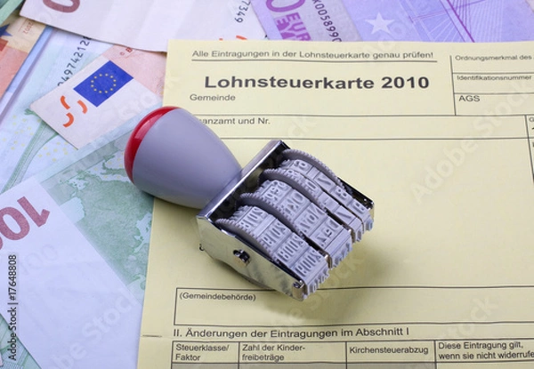 Obraz Lohnsteuerkarte