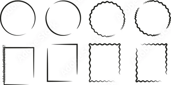 Fototapeta Zestaw ramek.