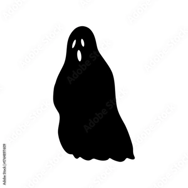 Obraz halloween ghost silhouette