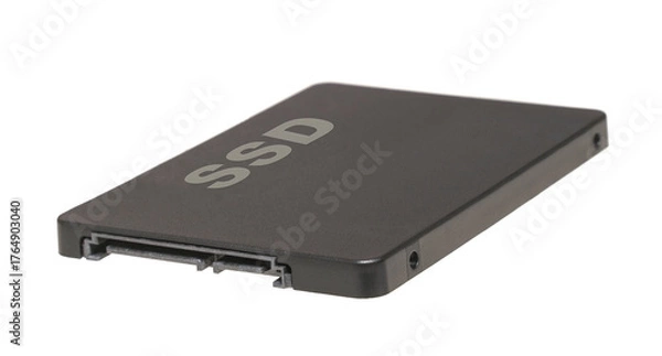 Fototapeta ssd memory isolated on white background