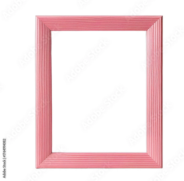Fototapeta Pink frame with raised texture, enclosing a black void