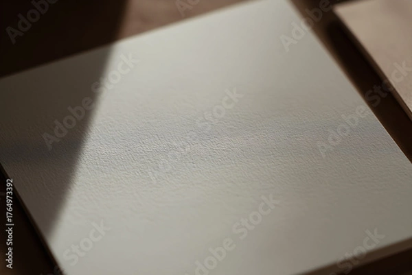 Obraz Subtle business card design with soft reflections in natural light. A professional, clean, and timeless style.