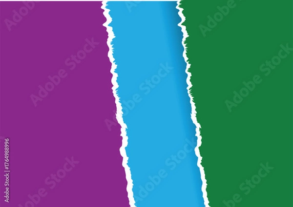 Fototapeta torn paper vector illustration