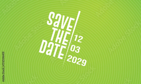 Fototapeta Save the date banner. Can be used for business, marketing and advertising