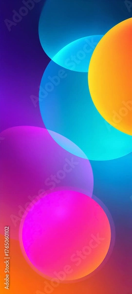 Fototapeta Vibrant Abstract Color Spheres