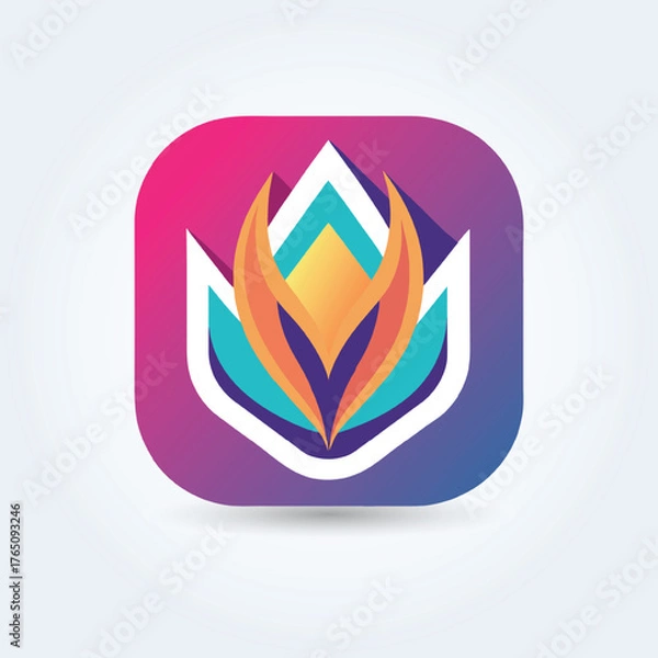 Obraz A creative abstract business logo template