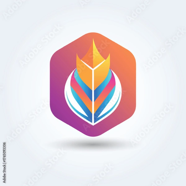 Obraz A company's abstract logo design template