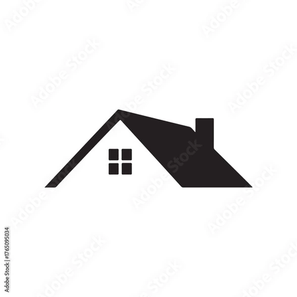 Obraz house icon on white background