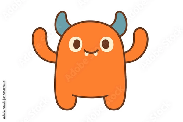 Obraz -generated illustration of a cute monster toy