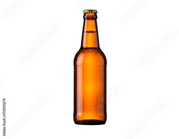 Obraz Beer bottle  isolated on a transparent background.