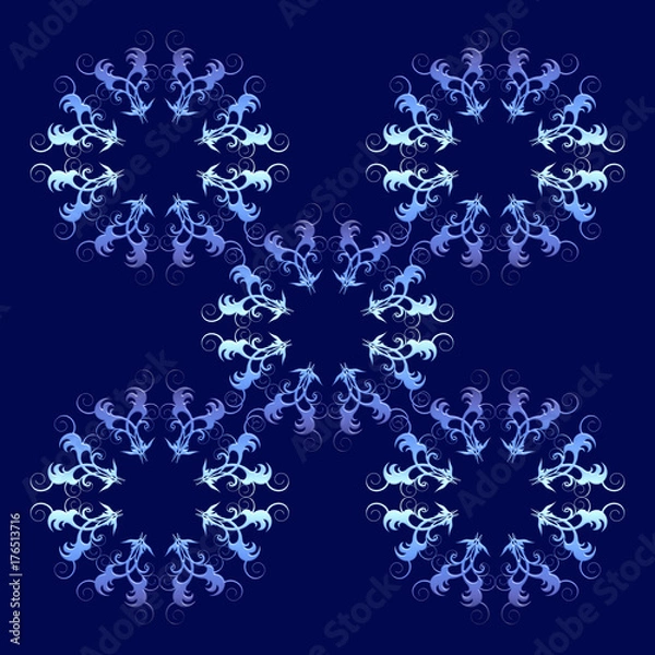 Obraz Baroque style circles iilustration.