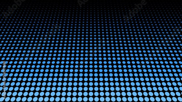 Obraz 遠近感のあるドットサークル（青）